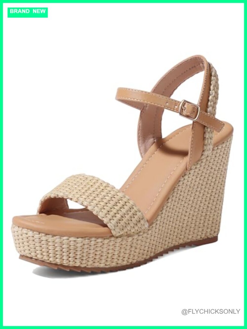 Mikarka Women's Espadrille Wedge Sandals Open Toe Ankle Strap Platform Heels